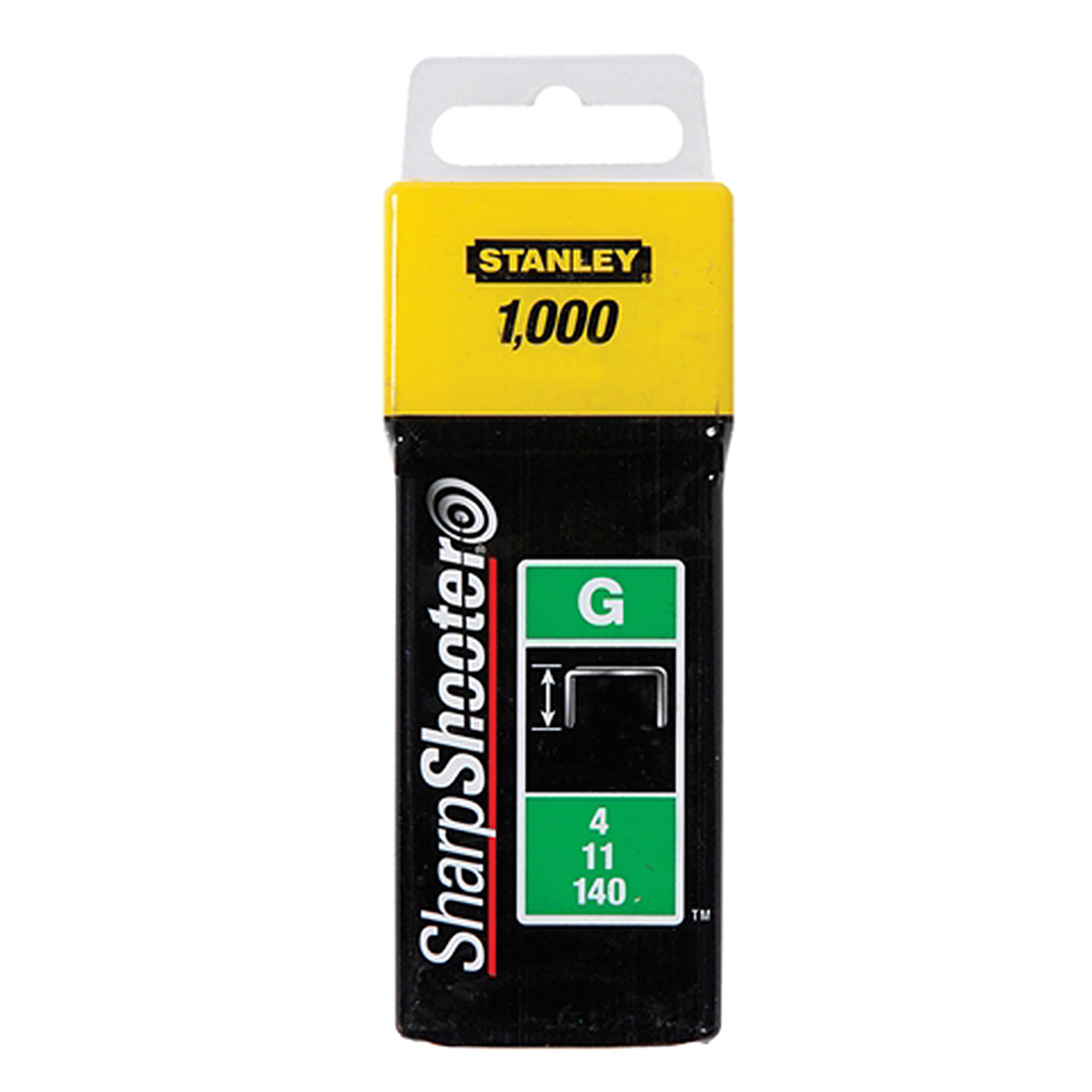 Agrafes Stanley; 10 mm; 1000 pcs .; TYPE G; acier