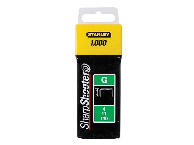 Agrafes Stanley; 8 mm; 1000 pcs .; TYPE G; acier