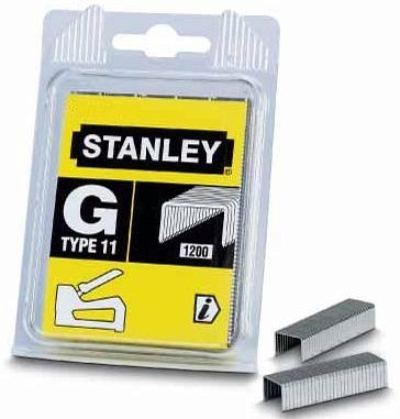 Agrafes Stanley; 6 mm; 1200 pcs .; TYPE G; acier