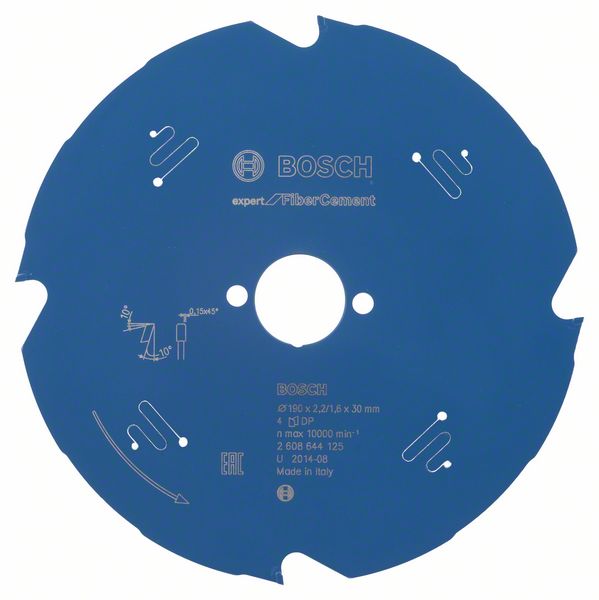 Lame de scie pour plaques de fibres de ciment Bosch Expert for Fiber Cement;...