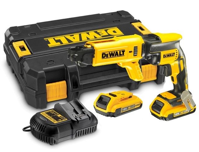 Tournevis pour cloison sèche DeWalt DCF620D2K; 18 V; 2x2,0 Ah accu.
