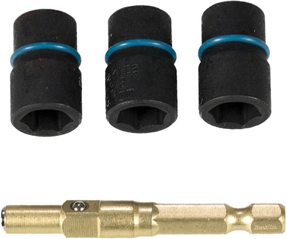Jeu de clés à douille Makita; 1/4''; 8/9,6/10 mm