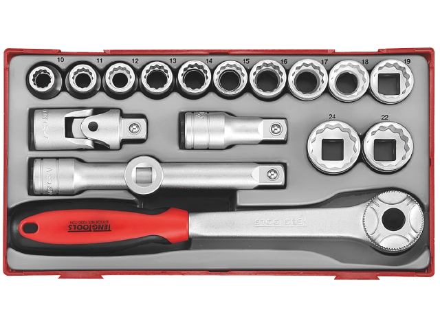 Jeu de douilles Teng Tools TT1218; 18 unités