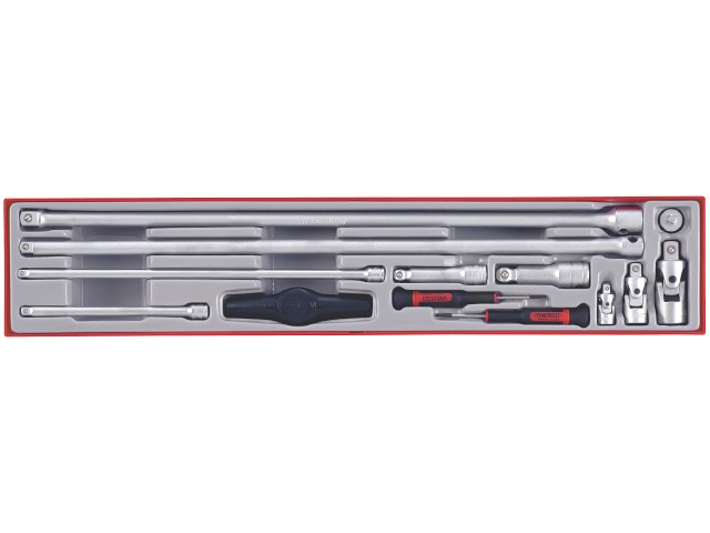 Barres d'extension, joints universels et adaptateurs Teng Tools TTXEXT13; 13 unités
