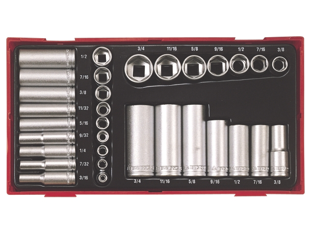 Jeu de douilles Teng Tools TTAF32; 32 unités