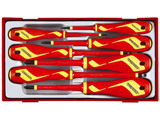 Jeu de tournevis isolé (1.000 V) Teng Tools TTV907N; 7 unités