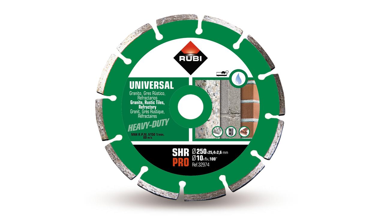 Disque à tronçonner diamanté Rubi SHR PRO; 250 mm