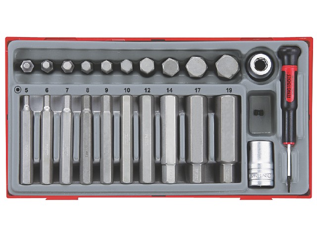 Jeu d'accessoires de tournevis Teng Tools TTHEX23; 23 unités