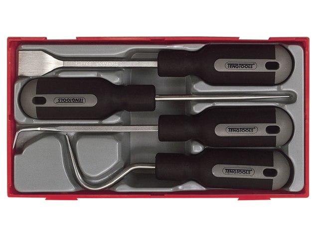 Grattoir et décapant Teng Tools TTSR04; 4 unités