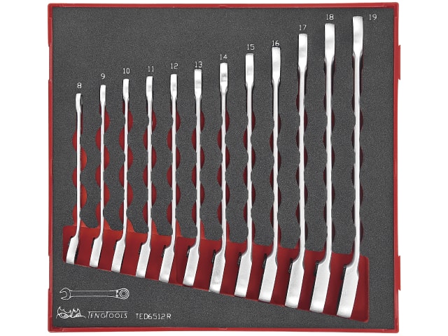 Clé à cliquet Teng Tools TED6512R; EVA; 12 unités