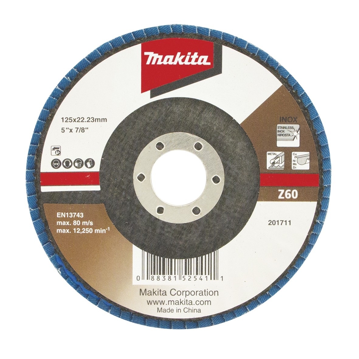 Meule-éventail Makita Economy; 125 mm; Z60