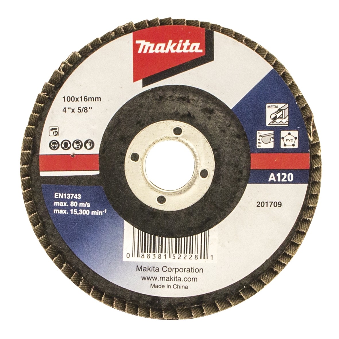 Meule-éventail Makita Economy; 125 mm; Z120