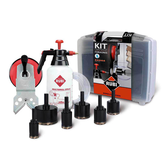 Set pour percer dans les carreaux de céramique et de grès Foragres Kit; 6 unités