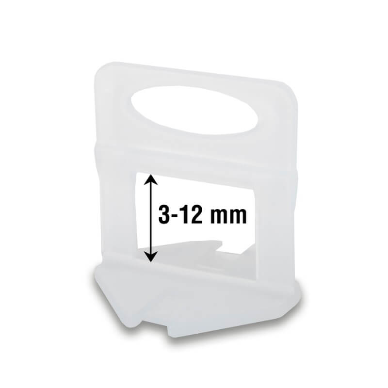Indicateur de niveau de carrelage Rubi&nbsp;DELTA LEVEL SYSTEM; 3-12 mm; 1 mm; 200 unités