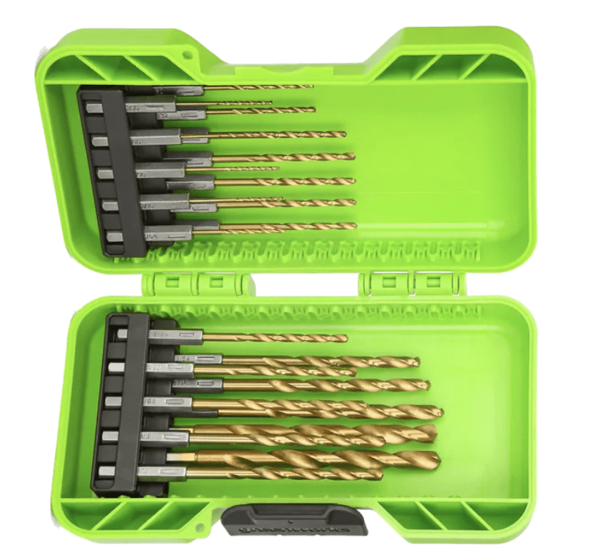 Ensemble de forets Greenworks APT-22TCHDB-GW; 22 unités