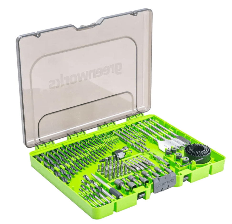 Jeu de forets et de tournevis Greenworks APT-90DDS-GW; 90 unités