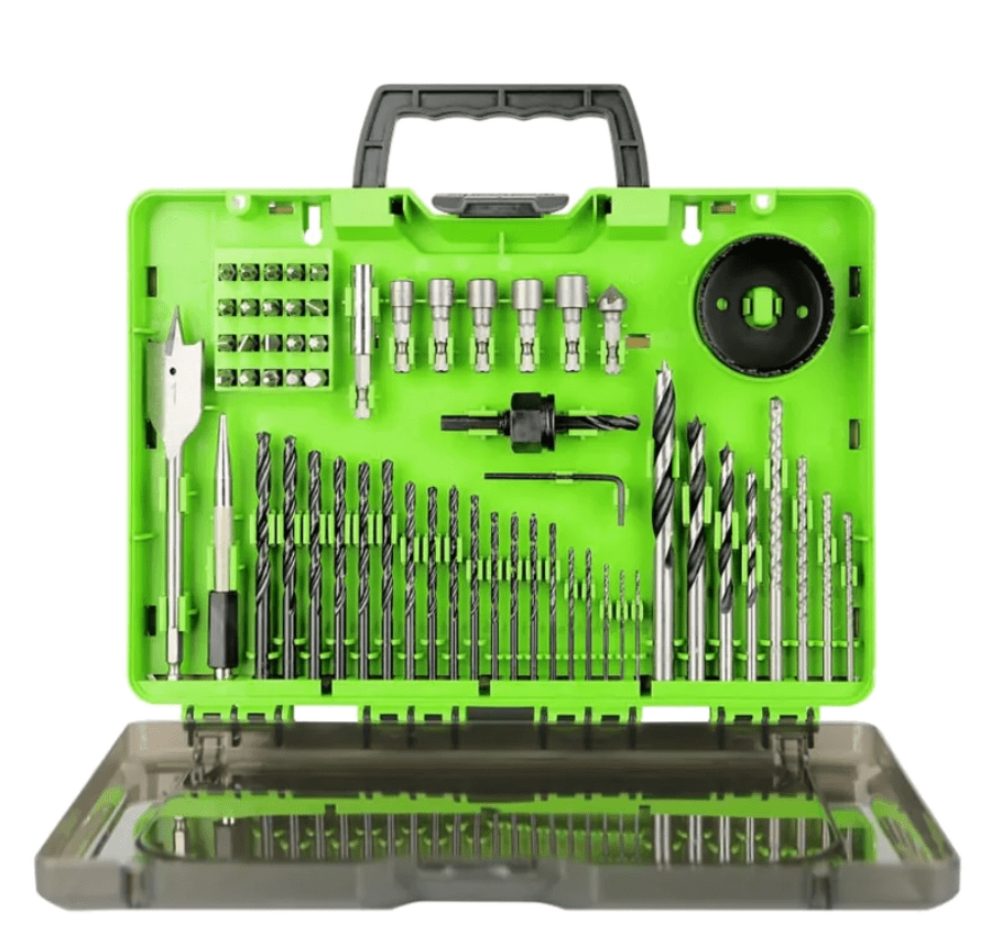 Jeu de forets et de tournevis Greenworks APT-60DDS-GW; 60 unités
